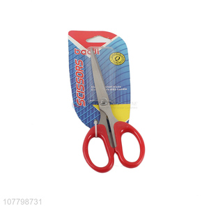 Wholesale cheap price red stainless steel scissors