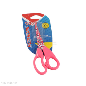 New arrival pink heart pattern blade scissors