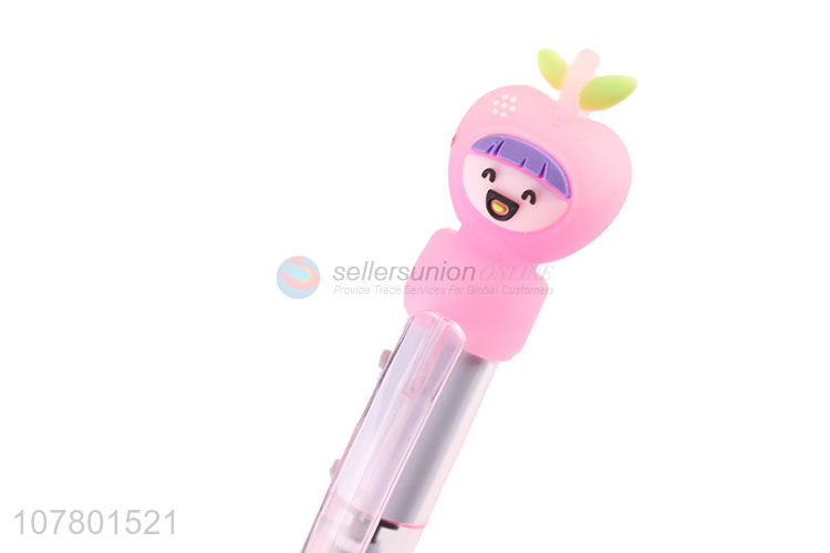 Hot selling cartoon fruit office stationery gel pen