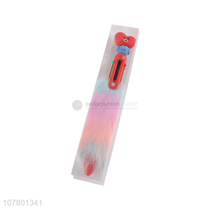 Creative furry design gel pen office stationery pen