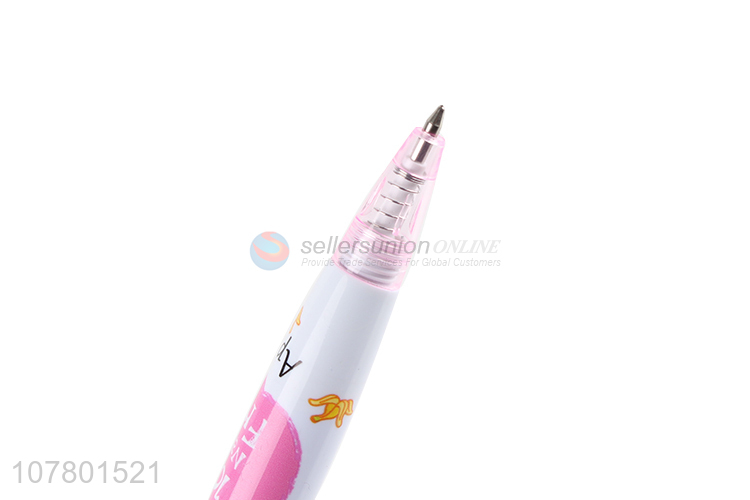 Hot selling cartoon fruit office stationery gel pen