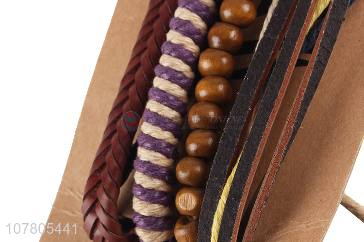 Hot selling girl nylon hand woven bracelet