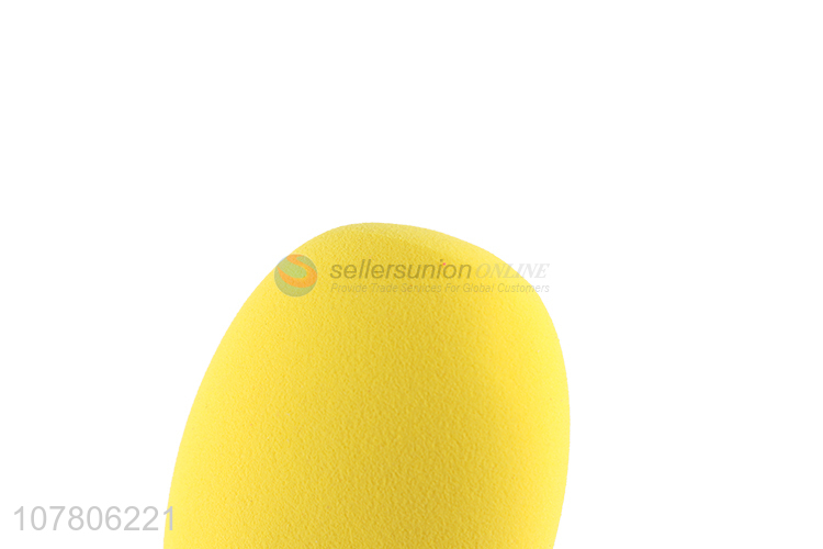China factory yellow mango shape makeup puff