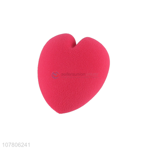 Popular product heart shape makeup powder puff for sale