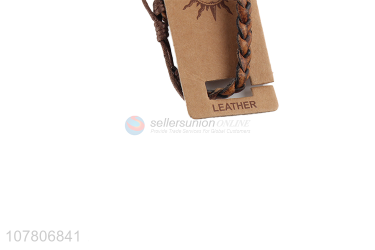 High quality nylon handmade bracelet leather bracelet