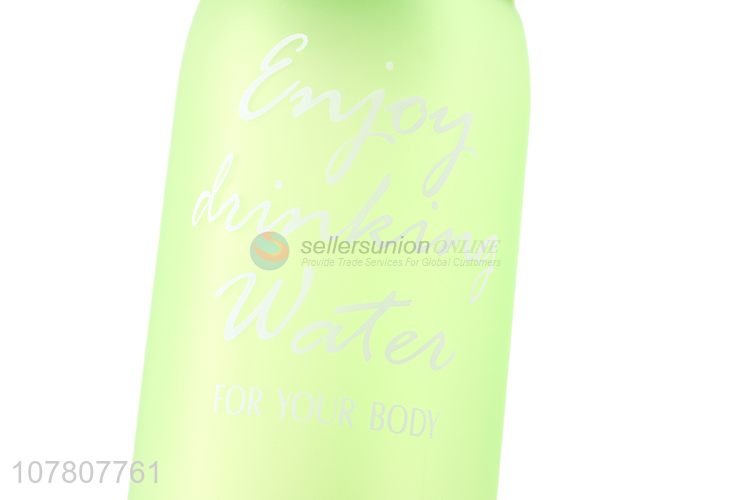 Fashion Green Water Bottle Plastic Drinking Bottle Wholesale