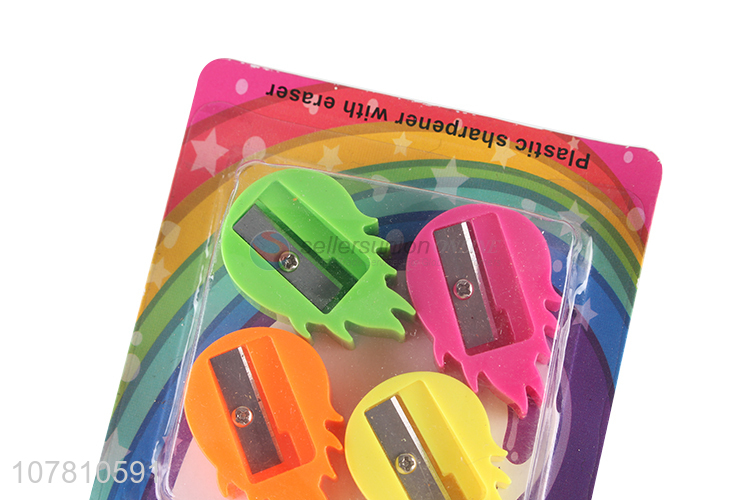 Online wholesale stationery plastic pencil sharpener for kids