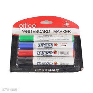 High quality 4 colors whiteboard markers permanent marker pens