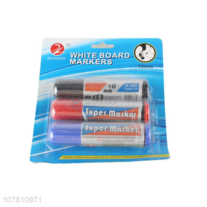 Hot selling 3 colors whiteboard markers permanent markers for carton