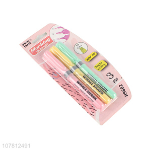 Wholesale 3 Pieces Color Highlighter <em>Marking</em> <em>Pen</em> Set