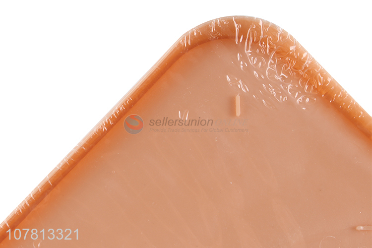 Low price durable rectangular plastic soap dish bathroom product
