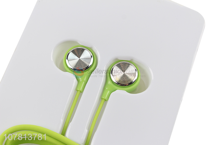 Wholesale Apple Green Universal Earphone for Android Phone