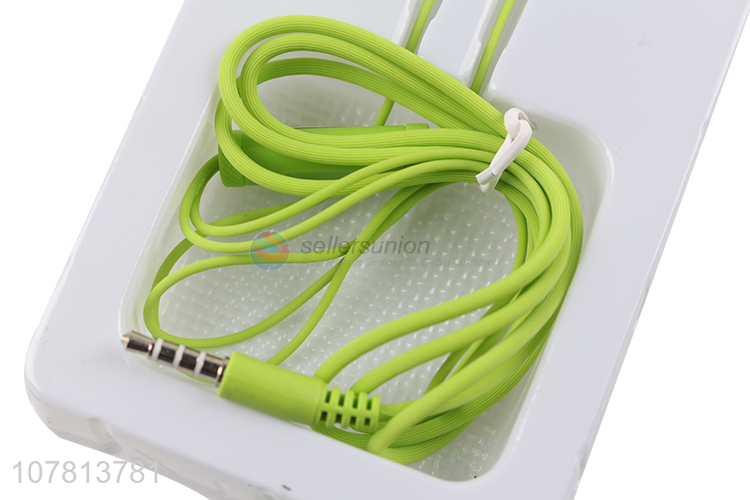 Wholesale Apple Green Universal Earphone for Android Phone