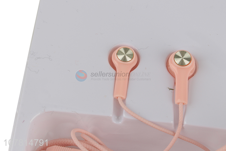 Simple design macaron color multi-function in-ear headphones