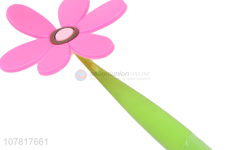 High quality cartoon flower soft ballpoint pen