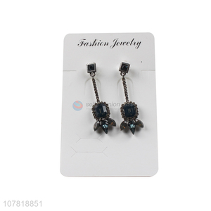 New product colored resin stone alloy drop <em>earring</em> statement <em>earring</em>