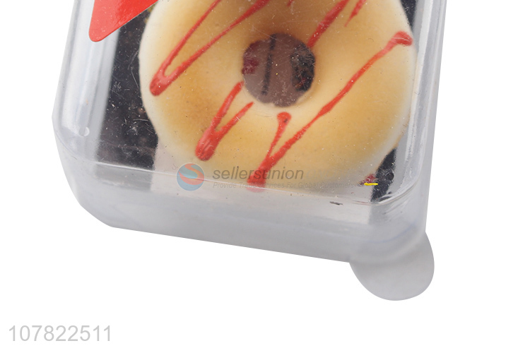 Hot sale pu foam dounut jumbo squishy toy key chain