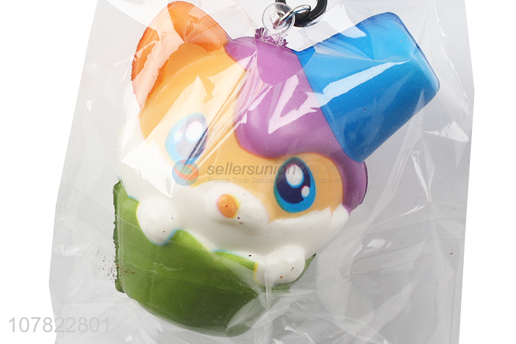 China supplier anti-stress squeeze toys for bag decoration