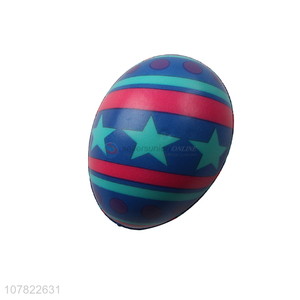 Creative design colourful egg shape squeeze ball toys