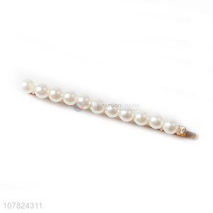 Hot selling temperament hairpin pearl hairpin for ladies