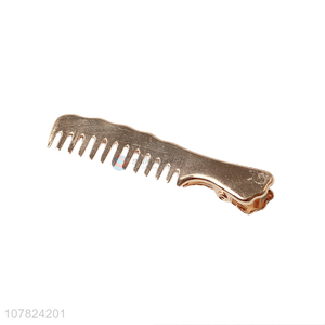 Creative duckbill clip with serrated comb temperament hairpin