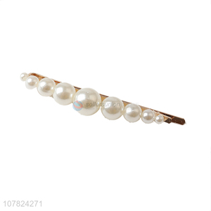 Wholesale ladies metal pearl hairpin temperament hairpin