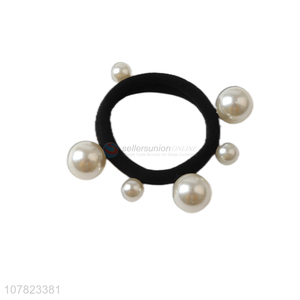 High quality pearl hair tie ties hair ring for women