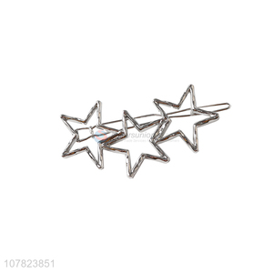 New Korean metal hairpin five-pointed star headdress