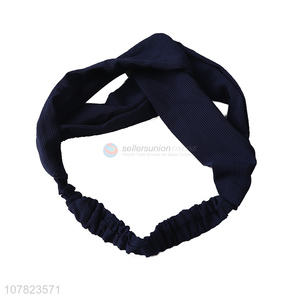 Explosive fabric solid color headband Korean temperament headband