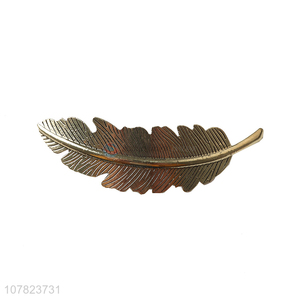 Yiwu wholesale metal leaf hairpin temperament lady hairpin