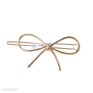 High quality ladies temperament bow metal hairpin