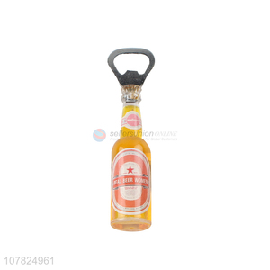 Factory supply beer bottle shape magnet bottle opener