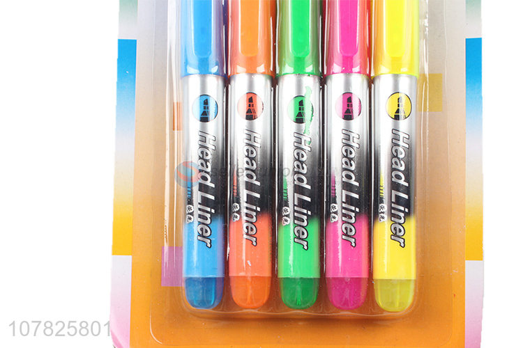 Wholesale scented highlighter hand account brush set