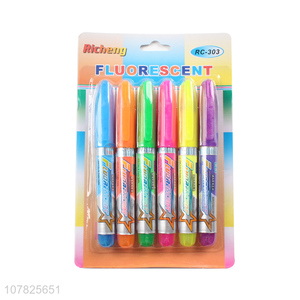 Low price wholesale multi-color hand account highlighter pen set
