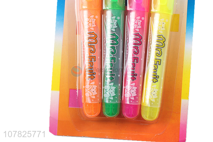 Hot selling 4 color key underline marker pen highlighter