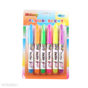 High quality color brush highlighter pen set for children