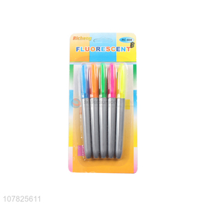 Factory direct sale multicolor highlighter pen marker pen set