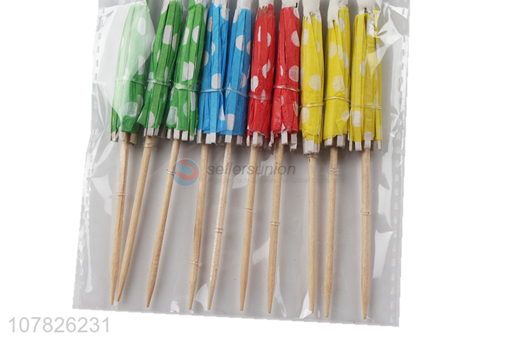 Hot sale colourful decorative stick for fruit and cake