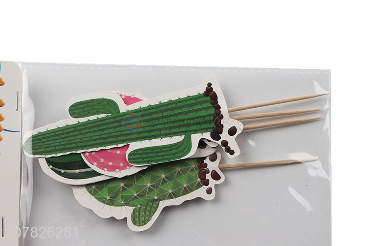 Top quality cute party wooden stick for cake decoration