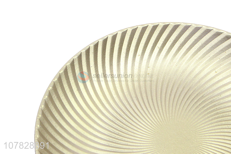 High quality round gold serving plate charger plate for home decoration