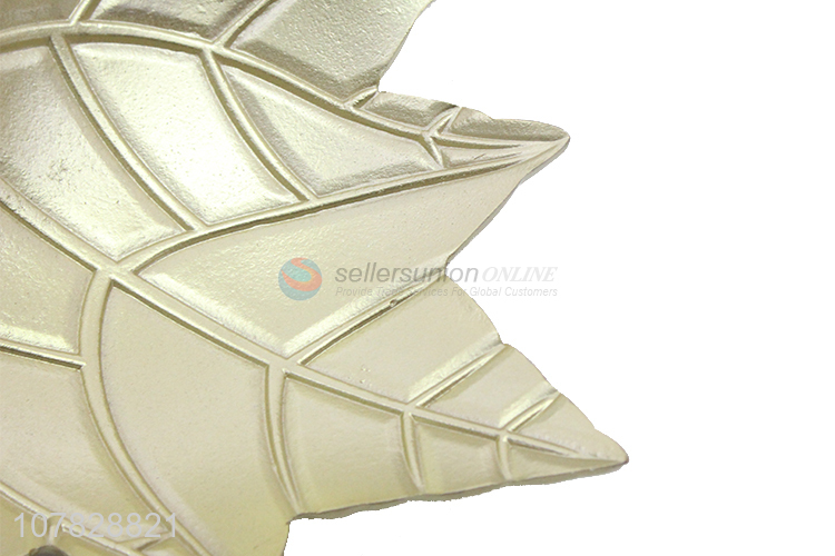 China manufacturer gold leaf serveware serving plate for hotel
