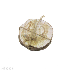 Factory direct sale natural wooden mdf <em>cup</em> holder <em>insulation</em> pad