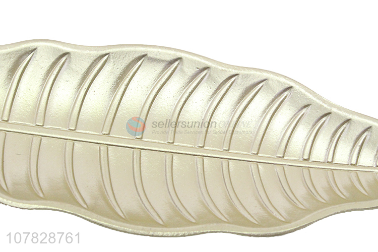 New arrival gold leaf serveware handmade serving plates dishes