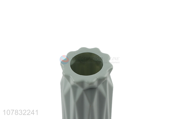 New arrival delicate plastic vase ceramic look flower vase plastic planter