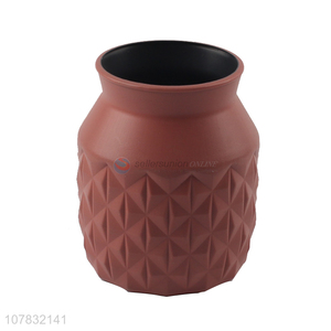 Online wholesale chunky imitation ceramic plastic vase planter pots