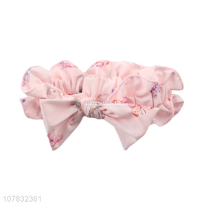 Wholesale cheap price pink hair band with butterfly pattern