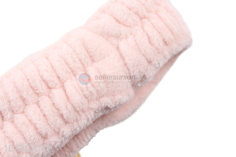 Best selling soft fuzzy women makeup hair band