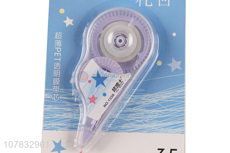 Hot selling purple creative plastic correction tape for students