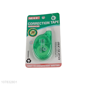Wholesale green correction tape student writing correction tool
