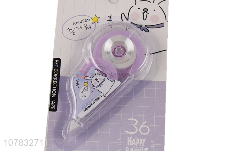 High quality purple cartoon correction tape student correction tool